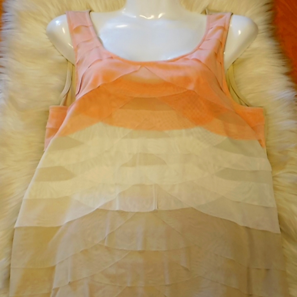 Ruby Rd Mesh& Knit Ombre Layered Tank Top - Picture 8 of 10